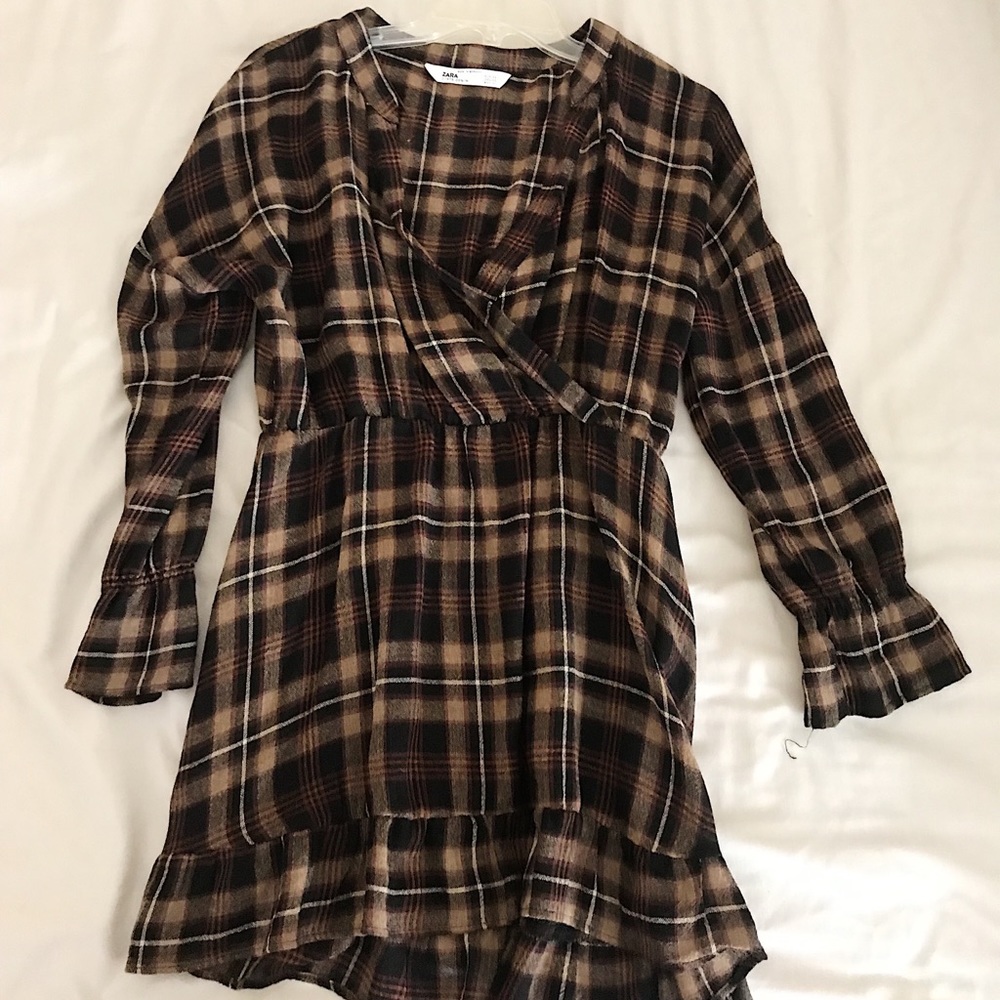Zara square printed dress